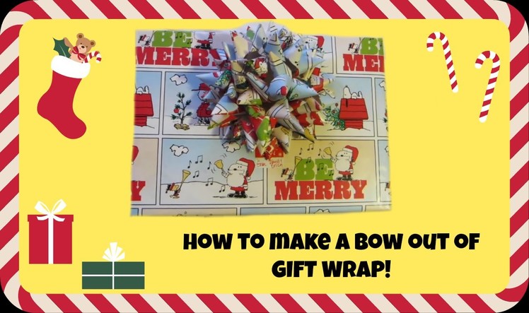 DIY Gift Bows (How To Make Bows Out Of Wrapping Paper)
