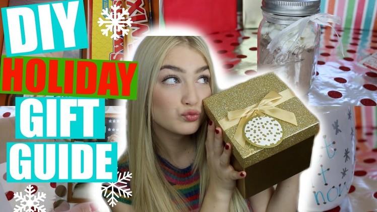 DIY HOLIDAY GIFT IDEAS! Holiday Gift Guide 2015!