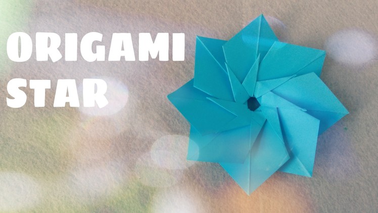 DIY Origami Ornament - Origami Spiral Star (Easy)