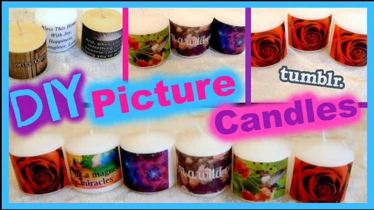 DIY Picture Candles │ Tumblr Inspired Candles│ Gift Idea!
