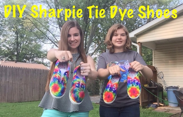 DIY Sharpie Tie Dye Shoes