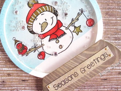 DIY Snow Globe | Shaker card ft. GSD + Giveaway