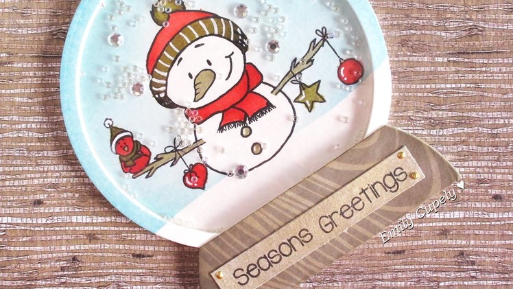 DIY Snow Globe | Shaker card ft. GSD + Giveaway
