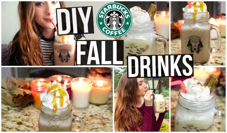 DIY Starbucks Fall Drinks! (Pumpkin Spice & Salted Caramel Mocha)
