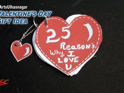 DIY Valentine's Day Gift Idea | Reasons why I love you book | JK Arts  858