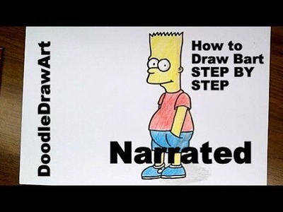 Drawing: How To Draw Bart Simpson - Step by Step Tutorial