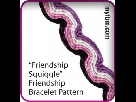 Friendship Bracelet Tutorial Friendship Squiggle Pattern