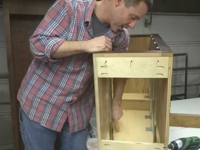 How To Build Your Own Kitchen Cabinets: Part 6d - Installing Drawer Slides