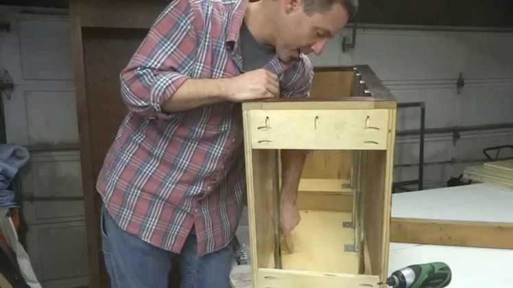 How To Build Your Own Kitchen Cabinets: Part 6d - Installing Drawer Slides