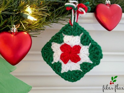 How To Crochet A Quick Granny Ornament, Episode 273