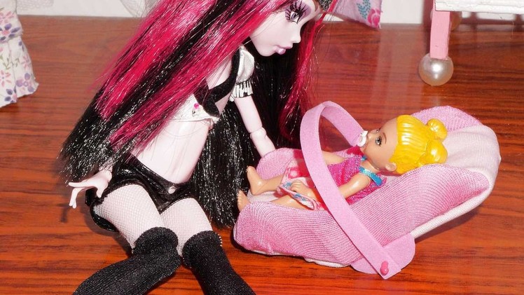 How to make a baby car seat for doll (Monster High, MLP, EAH, Barbie, etc)