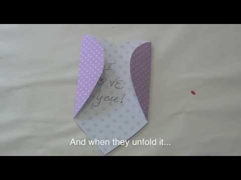 How to Make a heart envelope for Valentine's Day