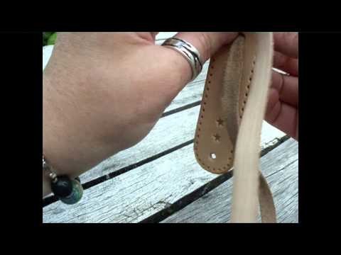 Jeweleeches: how to make a leather bracelet with 'stair step applique' TUTORIAL