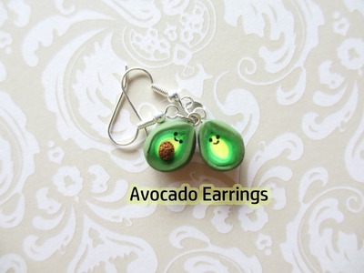 Kawaii Avocado Earrings Tutorial