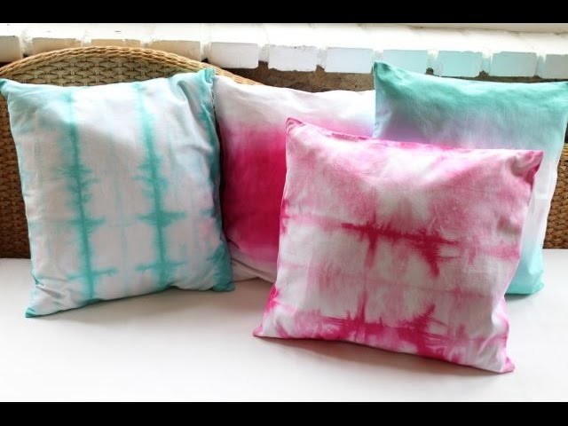Ombre and Tie Dyed Pillows, DIY Decor