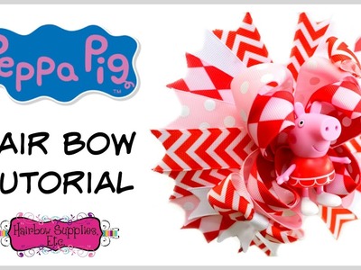 Peppa Pig Hair Bow Tutorial - Hairbow Supplies, Etc.
