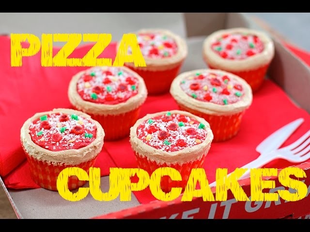 PIZZA Party Cupcakes | Food in Disguise | My Cupcake Addiction