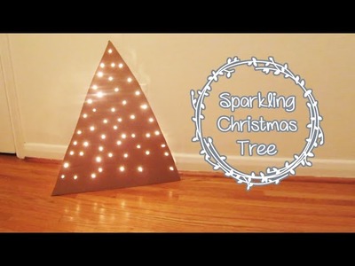 Sparkling Modern Cardboard Christmas Tree | Sunny DIY