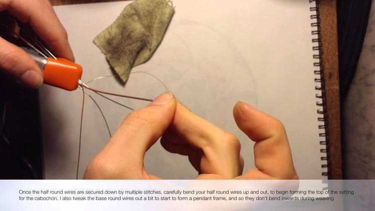 Wire Wrap Tutorial by Stillness - Weave Setting