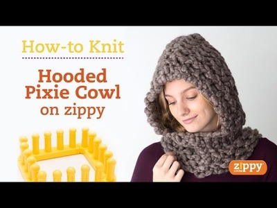 Zippy Loom - Hooded Pixie Cowl