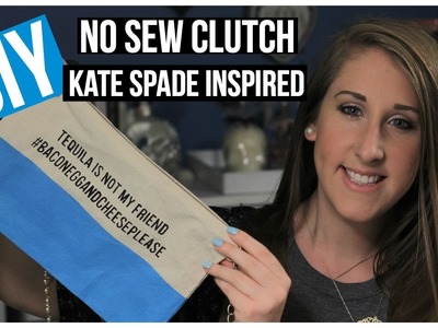 DIY No Sew Clutch | Kate Spade Inspired | DaynnnsDIY