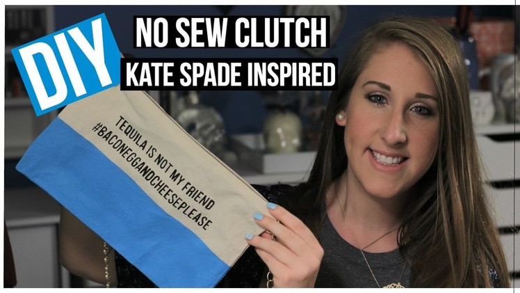DIY No Sew Clutch | Kate Spade Inspired | DaynnnsDIY