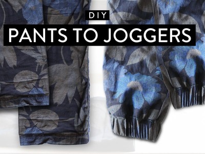DIY: Pants to Joggers • Imdrewscott
