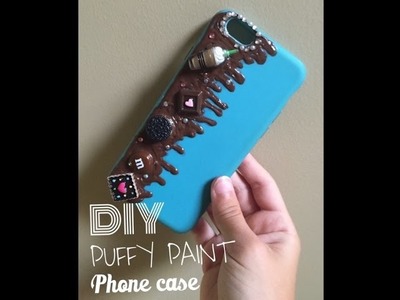Diy puffy paint phone case