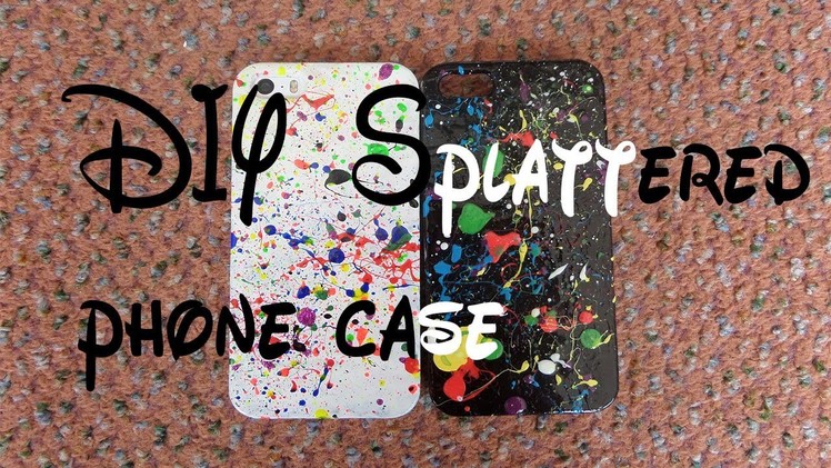 DIY Splattered Phone Case