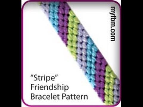 Friendship Bracelet Tutorial Stripe Pattern