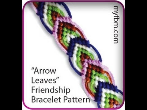 Friendship Bracelet Tutorial Arrow Leaves Pattern