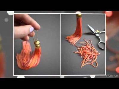 How to make Tassel earrings tutorial #Diyfashion