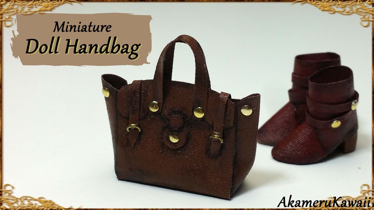 Miniature Doll Handbag - Fabric Tutorial