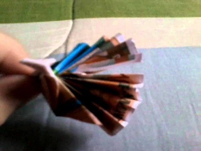 ORIGAMI:Peacock (Not Tutorial.Demo)