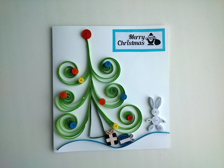 Quilling cards: make beautiful Quilling Christmas card. Quilling Tutorial.