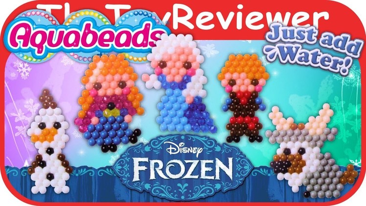 AquaBeads Disney Frozen Character Playset Unboxing Tutorial by TheToyReviewer