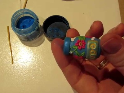 Clay Applique on a Bottle Tutorial