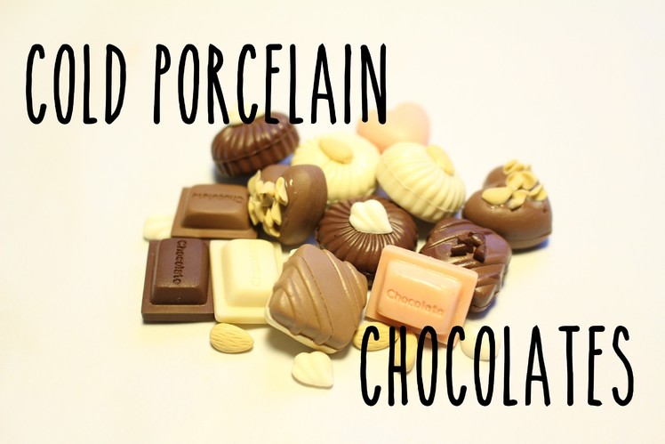 Cold porcelain tutorial: Chocolate truffles