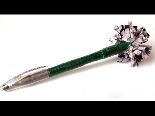 Come decorare una penna con un fiore di stoffa - Tutorial