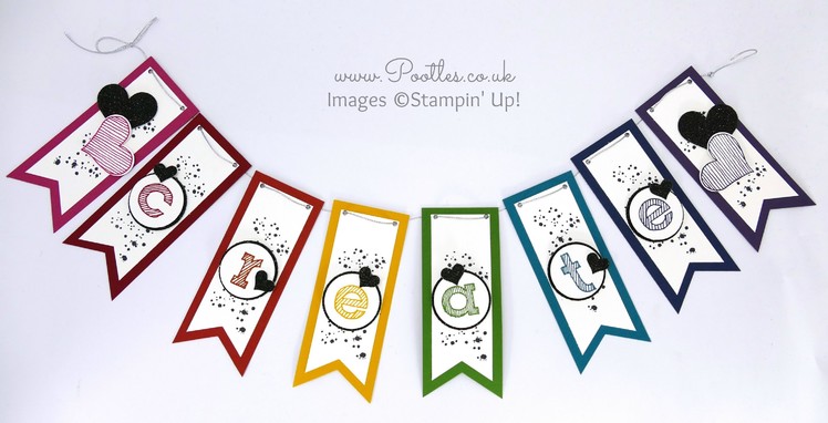 Create Banner Tutorial using Stampin' Up! Banner Punch