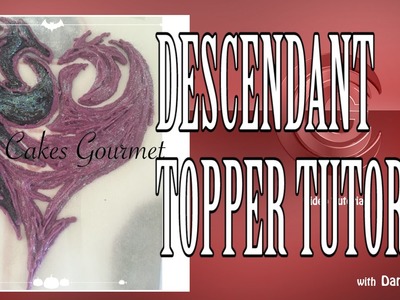 Descendants (Disney Movie)  Chocolate Cake or Cupcake Topper Tutorial