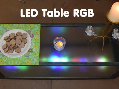 DIY RGB Glass Table LED Illuminated  Tutorial