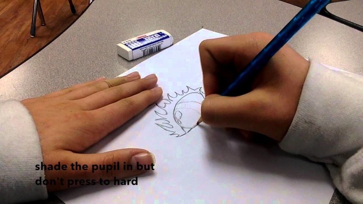 Drawing a dragon eye tutorial