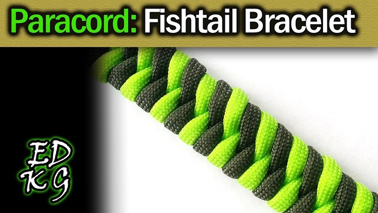 Fishtail Paracord Bracelet Tutorial (2 color weave)