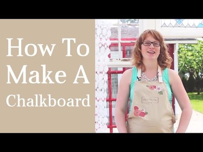 How to Make a Chalkboard | Chalk-Based Paint Tutorial