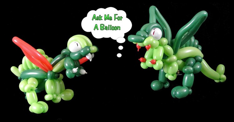 How to Make Dragon Balloon - Balloon Animal Tutorial