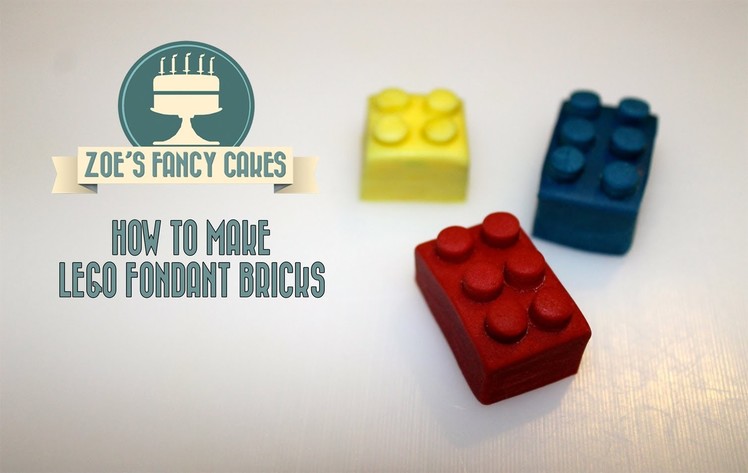 How to make icing lego blocks for cake decorating How To Tutorial Zoes Fancy Cakes