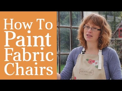 How To Paint A Fabric Chair | Upholstered Furniture Painting Tutorial