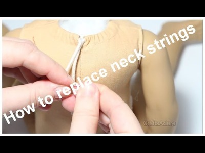 How To Replace Neck Strings. Remove Zip Tie American Girl Doll Tutorial ~HD~