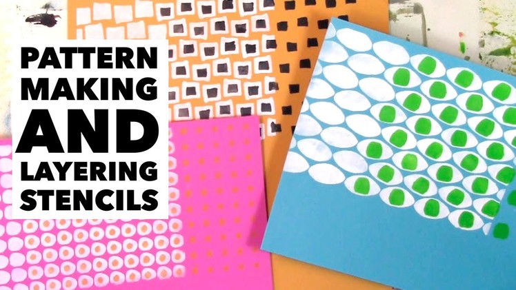 Pattern making and layering stencils tutorial